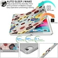 thumbnail image 3 of iPad PRO 12.9 3 [ 3rd Generation 2018 ] A1876 A2014 A1895 MTHN2LL/A MTHU2LL/A MTEL2LL/A MTEM2LL/A Trifold Printed PC Lightweight Protective Clear Back Cover - Yarn Flowers, 3 of 7