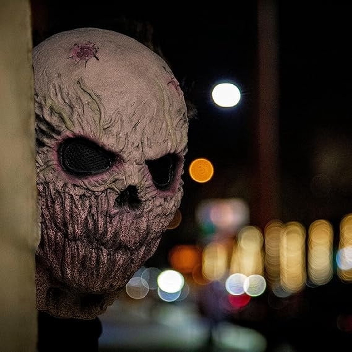 Mouthless Melted Face Monster Latex Mask for Halloween Cosplay Parties