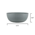 thumbnail image 5 of Mainstays - Light Grey Round Plastic Cereal Bowl, Interwoven Braided Etched, 38-Ounce, 5 of 6