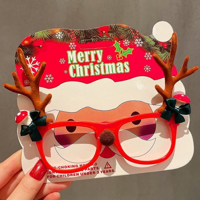 Novedad gafas de sol para fiesta de Navidad gafas divertidas feliz Festival celebración vacaciones Santa Antlers gafas de sol para niños adultos