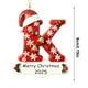 thumbnail image 3 of xihome Juego de 26 adornos navideños acrlicos con el alfabeto para decorar el rbol de Navidad (DIY), 3 of 9