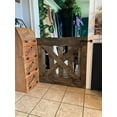 thumbnail image 2 of Stumps Custom Wood Stylish and Durable Walnut Wood Pet Gate - Perfect for Your Home - 41-43 Inches Height x 47-49 Inches Width, 2 of 5
