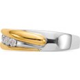thumbnail image 4 of 14K Two-Tone Lab Grown Diamond Si1/Si2, G H I, Men's Band (Size 10) Made In India rm3486b-040-10wylg, 4 of 5