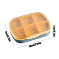 thumbnail image 3 of Kraoden Portable Medication Storage Box, Sealed Moistureproof Drug Organizer with 6 Compartments, Lightweight Travel-Friendly Case for Safe and Convenient Medication Storage, 3 of 6