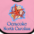 thumbnail image 4 of Inktastic Ocracoke, North Carolina Boys or Girls Baby Bib, 4 of 4