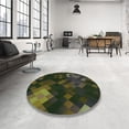 thumbnail image 4 of Ahgly Company Machine Washable Indoor Square Transitional Midnight Gray Area Rugs, 7' Square, 4 of 7