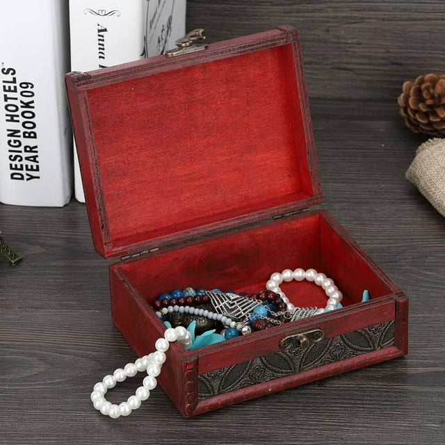 Boîte, boîte de Rangement Vintage à la Main Durable, Grand Cadeau pour la Maison Bureau Décoratif