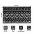 thumbnail image 5 of Bohemian Retro Floral Non-Slip Entryway Door Mat,Boho Indoor Decor Durable Low Plush Door Mat,Washable Welcome Rug for Patio Hallway Home Decor 17x30 Inches, 5 of 7