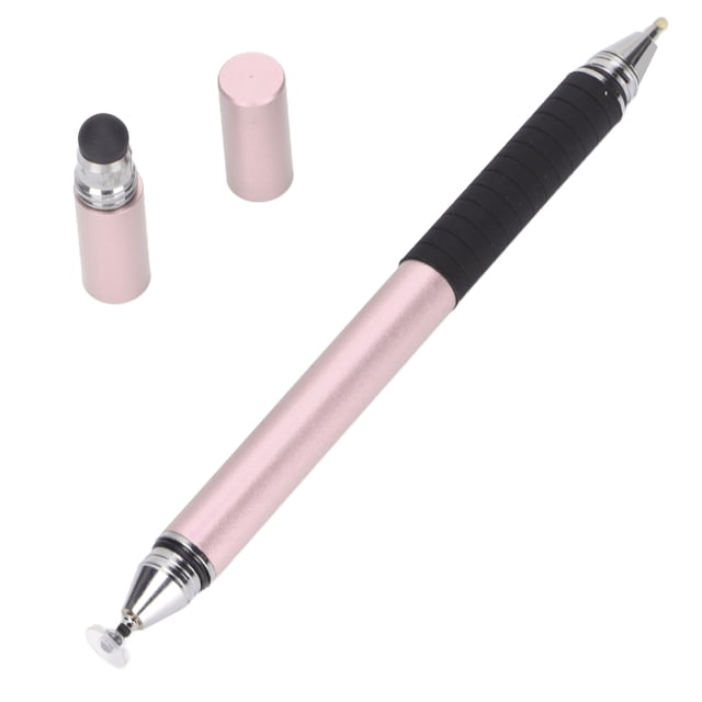 Drawing Stylus, 2 Functions Convenient Practical Stylus Pen Compact Portable Stable Reliable for for IOS Tablet for Galaxy Black,Silver,Pink,Red