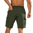 thumbnail image 5 of IhhxPro Men's Outdoor Cargo Shorts Elastic Waist Quick Dry Multi-Pocket Men Summer Work Hiking Casual Loose Fit Lightweight Cotton Travel S-3XL, 5 of 6