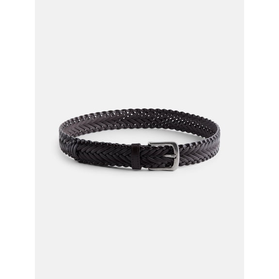 Wonder Nation Boys Brown Braided Belt, Sizes S-L