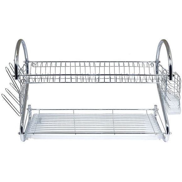 Better Chef DR-22 2-Tier Dish Rack, 22-Inch, Chrome