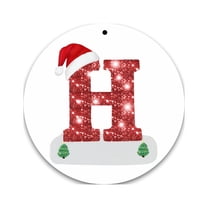 Holloyiver Christmas Tree Decoration Pendant Personalized Christmas 26 Letter Ornaments Christmas Tree Letter Decoration Pendant for Xmas Tree Home Decor