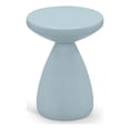 thumbnail image 1 of Meridian Furniture Anika Light Blue Iron Side Table, 1 of 8