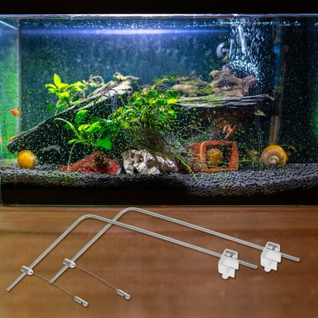 MLINS  2 Pcs Aquarium Light Mounting Kit Stand Riser Fish Tank Lamp Holder
