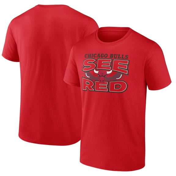 Men's Red Chicago Bulls Half Court Offense T-Shirt
