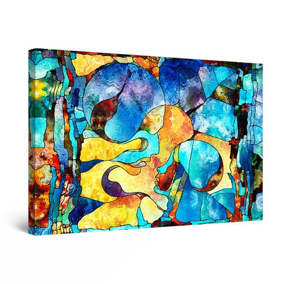 Startonight Canvas Wall Art Abstract - Abstract FACE Angelique Painting - Artwork Print for Bedroom 24" x 36" 