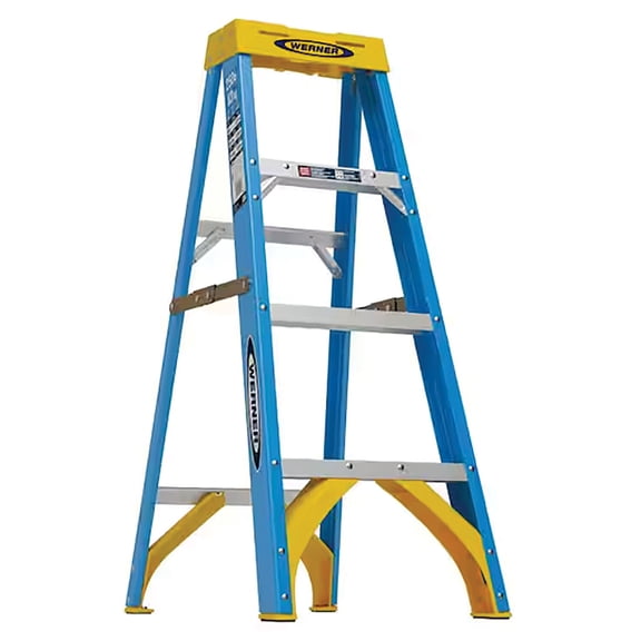 Werner 4 Ft Type I 250 Lb Fiberglass Step Ladder