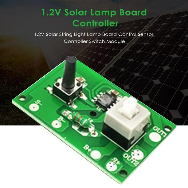Kits de module de commutateur de Circuit de contrôleur de lumière de chaîne  de contrôle de panneau de lampe solaire de 1.2 V 