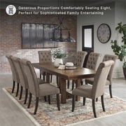 Signature Design by Ashley Moriville Extendable Dining Table in Grayish Brown