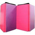 thumbnail image 3 of Betisef 4'x8'x2'' Pu Leather Folding Gymnastics Gym Tumbling Exercise Martial Arts Mat Pad(Pink/Purple), 3 of 8
