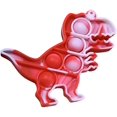 thumbnail image 1 of Simple Sensory Fidget Dimple Toy Keychain, Silicone Bubbles Flipping Board Toy, Stress Relief Dimple Fidget Toy for Concentration Training, Hand Exercise Educational Toy for Kids Adults (#Dinosaur 02), 1 of 7