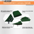 thumbnail image 3 of Eurmax 5x8 Grill Gazebo Replacement Canopy Double Tiered BBQ Canopy Roof,Forest Green, 3 of 5