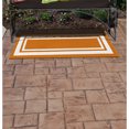 thumbnail image 2 of Garland Rug Borderline Polypropylene Orange/White Indoor/Outdoor Runner Rug, 2' x 5', 2 of 5