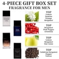 thumbnail image 5 of Caja de regalo con spray Eau de Toilette para hombre, juego de 4 piezas, botella de 1,02 onzas líquidas, regalo de EDT para hombres, fragancia duradera, estuche de viaje para hombres, 5 of 5