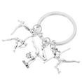 thumbnail image 4 of Masteelf 3pcs Zinc Alloy Gymnastics Keychain Pendant Cute Keychain Accessories For Sports Enthusiasts Gymnastics Keychain Charm For Athletes Sports Keychain Ornament, 4 of 7