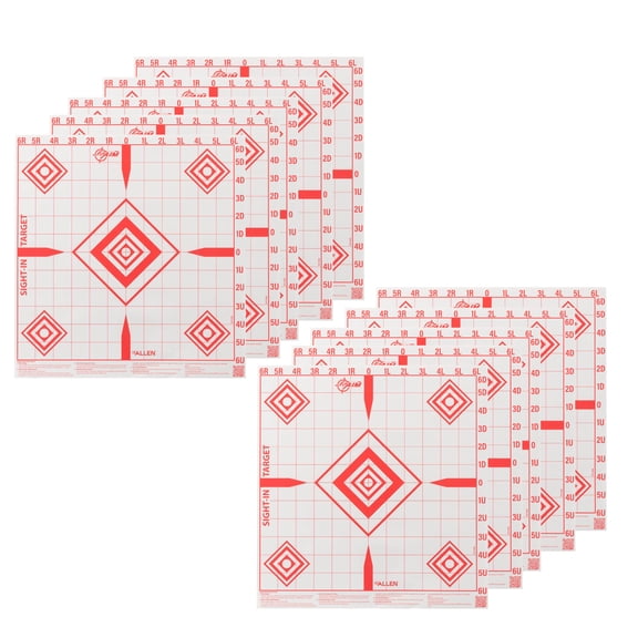 EZ Aim Sight Grid Paper Targets, 12 x 12 Inch, 10 Pack