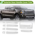 thumbnail image 2 of Exterior Door Handle Cover Trim Front Left Front Right Rear Left Rear Right Tailgate Door Handle Cover for Chevrolet Colorado 2014-2022 White 1 Set, 2 of 7