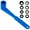 Blue, variant on Five Oceans Universal Prop Wrench Kit with Multiple Sockets, Floating Boat Propeller Wrench Nuts for Outboards and Stern Drives, Ideal Pontoon, Sport and Fishing Boat - FO4689