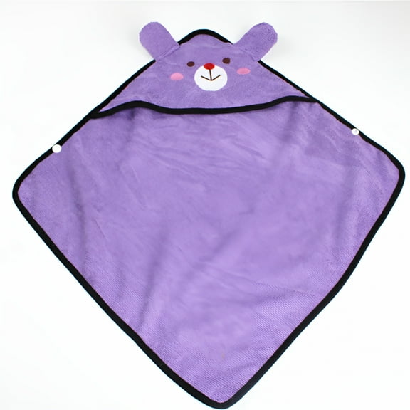 ACDANC Dog Towels for Drying Dogs Button Dog Bath Robe Quick Drying Towel with Hood Soft Pet Quick Drying Bath Towel for Dogs