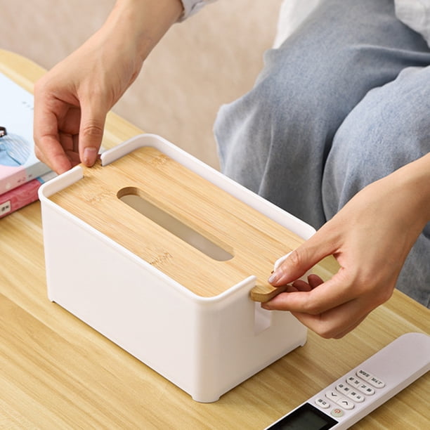 Caja Dispensadora de Pañuelos Faciales Macarena Soporte Móvil Cubierta Decorativa Blanco