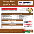 thumbnail image 3 of NATIONAL Wire&Cable - 18 Gauge 3 Conductor - 250Ft. - Thermostat Wire - Made in USA - 100% Solid Copper Conductors, CL2 ETL Listed, 3 of 4
