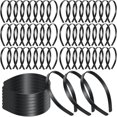 thumbnail image 1 of wonima11 100 Pcs Plastic Headbands Bulk 1 Inch Wide Craft No Teeth Plain Headbands DIY Hair Band Accessories for Girls Women (Black,1/2 Inch Wide), 1 of 1