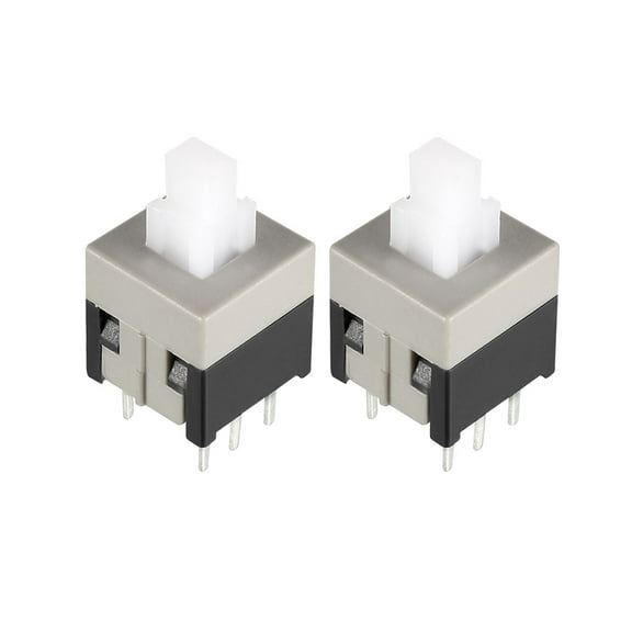 10PCS 8.5x8.5x14mm PCB DIP Tact Tactile Push Button Switch Self Lock 6 Pin