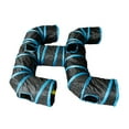 thumbnail image 3 of Túnel para gatos, tubo de juego para mascotas, para exteriores, interior, divertido, multifuncional, ligero, para entrenamiento, diversión, escondite, Azul Negro, 3 of 10
