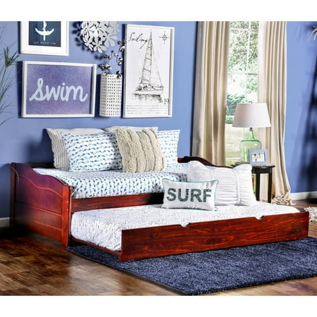 Furniture of America Platform Style Daybed with Twin Trundle
