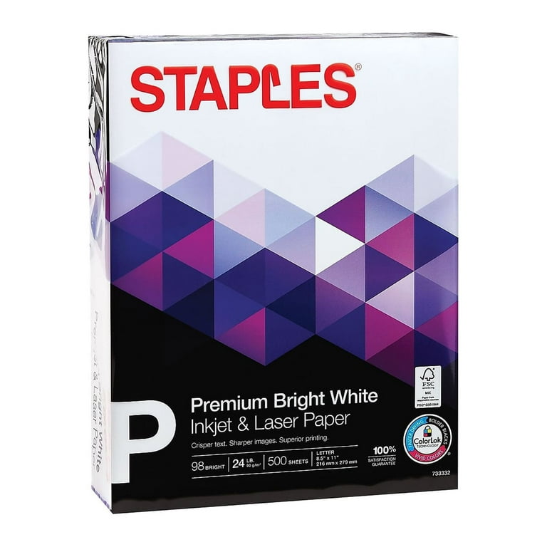 Premium Multipurpose Copy Paper, 97 Bright, 20 lb Bond Weight, 8.5 x 11,  White, 500 Sheets/Ream, 10 Reams/Carton - Sandhills Office Supply