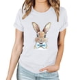 thumbnail image 4 of Yuwull Summer Tops Womens Tops Casual Easter Fashion Printed Short Sleeved T-Shirt Womens Plus Size Tops On Clearance23L, 4 of 4