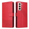 thumbnail image 2 of Dteck Case for Samsung Galaxy S22 Plus,Magnetic Leather Card Pocket Wallet Case Shockproof Rubber Kickstand Cover for Galaxy S22+ 5G,Red, 2 of 5
