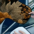 thumbnail image 4 of FOR U DESIGNS Dragonfly Sunflower Pattern All Weather Car Windshield Cover for Ice and Snow, Auto Windshield Frost Cover Front Window Automotive Covers Universal Fit for Truck SUV Sedan, 4 of 6