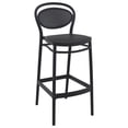 thumbnail image 1 of Compamia Marcel Tabouret de Bar Contemporain en Résine pour Intérieur et Extérieur Noir, 1 of 6