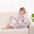 thumbnail image 4 of Doodle Poodle Image Blanket Hoodies for Kids 6-13YR Oversize Wearable Blanket Hoodies for Boys Girls Teens, 4 of 7