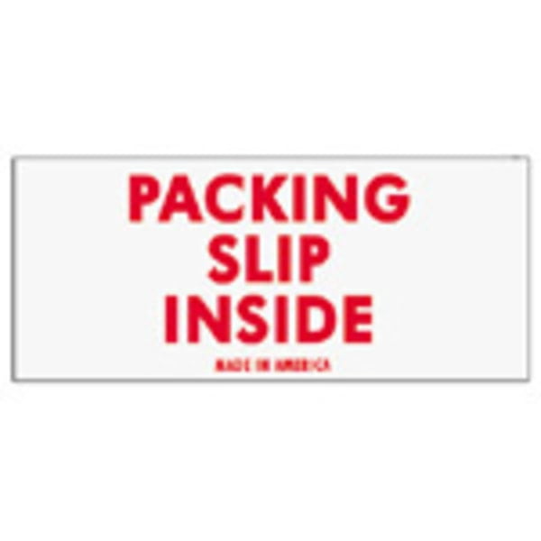 Tape Logic® Preprinted Shipping Labels, SCL250, 'Packing Slip Inside,' 2' x 4', Red/White, Pack Of 500