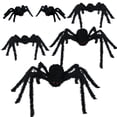 thumbnail image 1 of Arañas Peludas De Halloween, Arañas De Simulación, Accesorios Decorativos De Halloween Para Pared De Patio 6 Piezas sonducket HA037352-00, 1 of 6