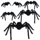 thumbnail image 1 of Arañas Peludas De Halloween, Arañas De Simulación, Accesorios Decorativos De Halloween Para Pared De Patio 6 Piezas seitruly HA037352-00, 1 of 6