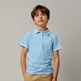 thumbnail image 2 of Kid Boys Polo Shirts Sky Blue Polo Shirt for Boys Tee Tops Clothes Short Sleeve Shirt Shirts for Boys 11-12 Years, 2 of 4